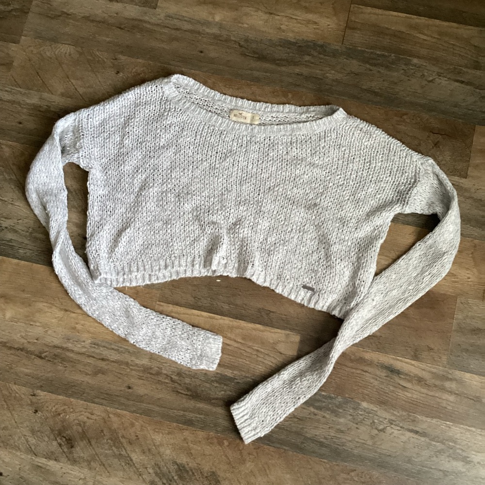 Hollister Gray Knit Sweater